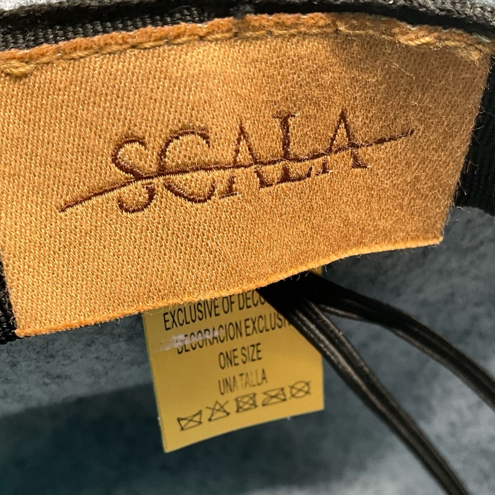 Scala Gray Hat with Black Band Fedora Panama - Picture 3 of 3